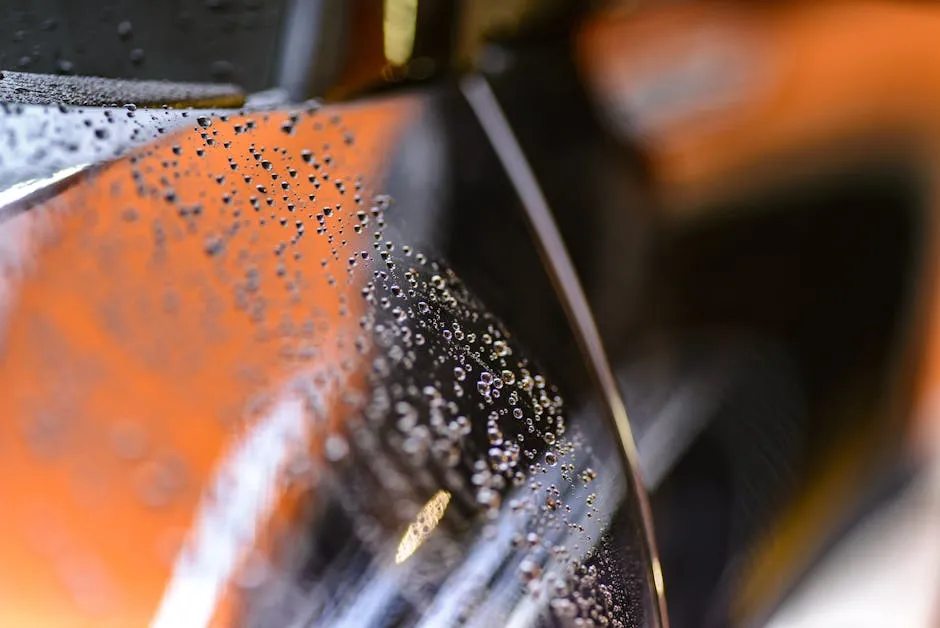 water droplets and bird mess on bare unprotected car paint in the Cairns sun